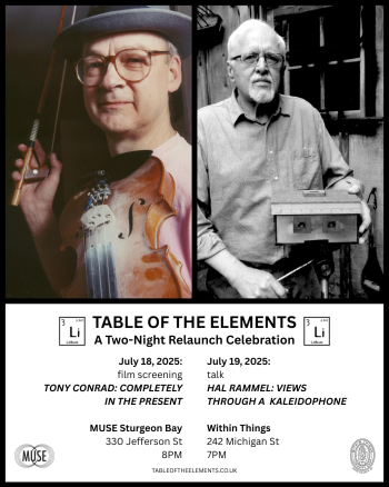 Within Things and MUSE Present the Film Screening—TONY CONRAD: COMPLETELY IN THE PRESENT