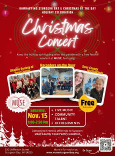 A Christmas Concert at MUSE feat. Recorders on the Door, Ukulele Society of Door County, and Door County NorthWinds