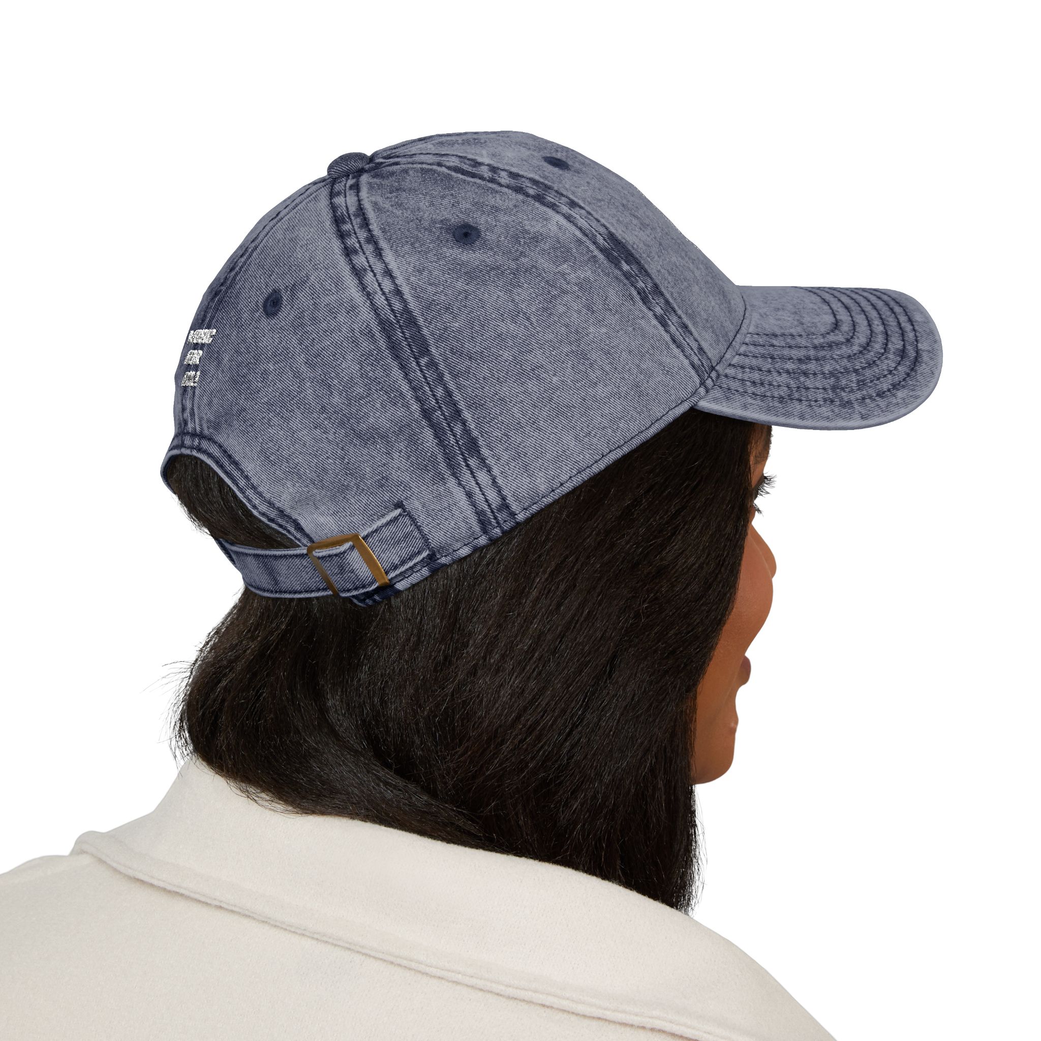 Vintage Embroidered Cap — Distressed Gray 'MUSE' Logo Hat - Image 18