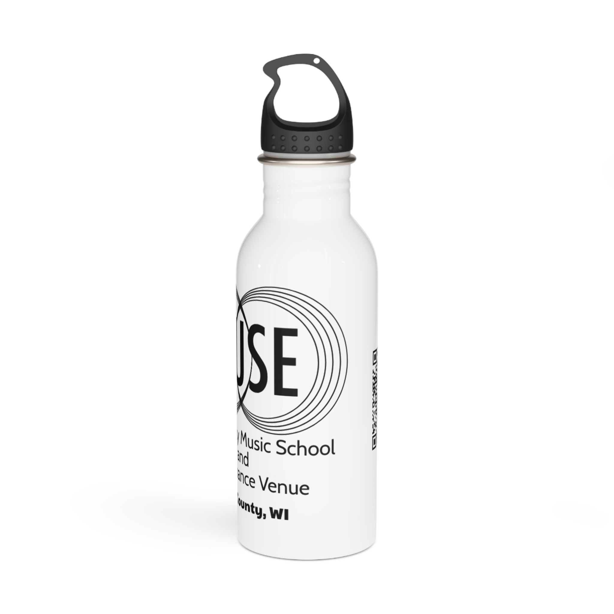 MUSE Community Music Stainless Steel Water Bottle — Door County Performance Venue Souvenir