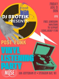 August Vinyl Listening Party at MUSE: Post Punk with DJ Broteik