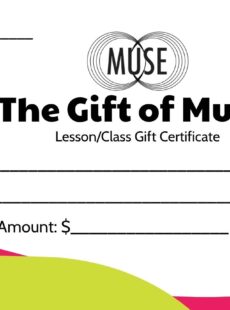 MUSE Lesson/Class Gift Certificate